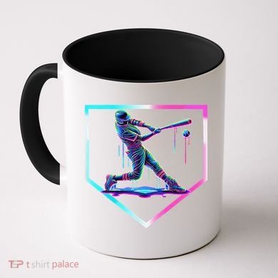 Baseball Drip Ice Cream Baseball Home Plate Baseball Coffee Mug