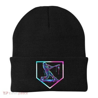 Baseball Drip Ice Cream Baseball Home Plate Baseball Beanie
