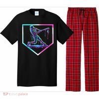 Baseball Drip Ice Cream Baseball Home Plate Baseball Pajama Set thumb 0