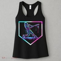 Baseball Drip Ice Cream Baseball Home Plate Baseball Women's Tank Top thumb 3