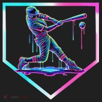 Baseball Drip Ice Cream Baseball Home Plate Baseball Hat thumb 2