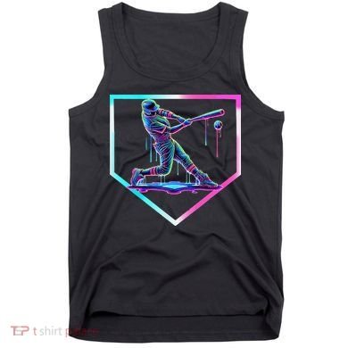 Baseball Drip Ice Cream Baseball Home Plate Baseball Tank Top