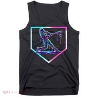 Baseball Drip Ice Cream Baseball Home Plate Baseball Tank Top thumb 0