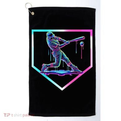 Baseball Drip Ice Cream Baseball Home Plate Baseball Golf Towel