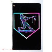 Baseball Drip Ice Cream Baseball Home Plate Baseball Golf Towel thumb 0