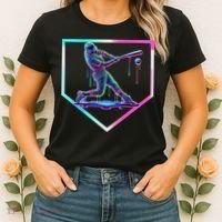 Baseball Drip Ice Cream Baseball Home Plate Baseball Women's T-Shirt thumb 2