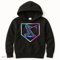 Baseball Drip Ice Cream Baseball Home Plate Baseball Kids Hoodie thumb 0