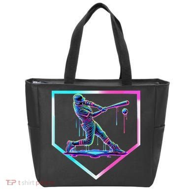 Baseball Drip Ice Cream Baseball Home Plate Baseball Tote Bag
