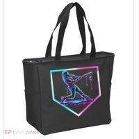 Baseball Drip Ice Cream Baseball Home Plate Baseball Tote Bag thumb 2