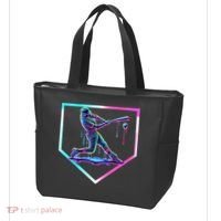 Baseball Drip Ice Cream Baseball Home Plate Baseball Tote Bag thumb 3