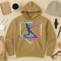 Baseball Drip Ice Cream Baseball Home Plate Baseball Hoodie thumb 3