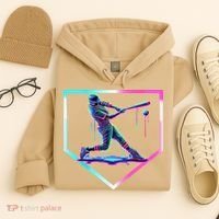 Baseball Drip Ice Cream Baseball Home Plate Baseball Hoodie thumb 4