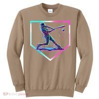 Baseball Drip Ice Cream Baseball Home Plate Baseball Sweatshirt thumb 0