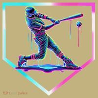 Baseball Drip Ice Cream Baseball Home Plate Baseball Sweatshirt thumb 2