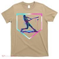 Baseball Drip Ice Cream Baseball Home Plate Baseball T-Shirt thumb 0