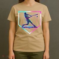 Baseball Drip Ice Cream Baseball Home Plate Baseball T-Shirt thumb 4