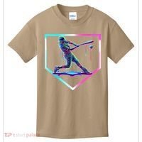 Baseball Drip Ice Cream Baseball Home Plate Baseball Kids T-Shirt thumb 0