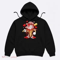 Baseball Drip Ice Cream Valentines Day Hoodie thumb 0