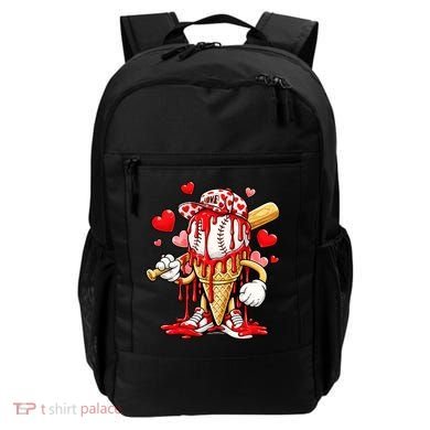 Baseball Drip Ice Cream Valentines Day Backpack