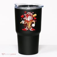 Baseball Drip Ice Cream Valentines Day Tumbler thumb 0