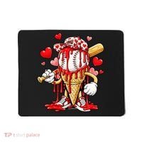 Baseball Drip Ice Cream Valentines Day Mousepad thumb 0
