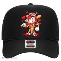 Baseball Drip Ice Cream Valentines Day Hat thumb 0