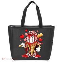 Baseball Drip Ice Cream Valentines Day Tote Bag thumb 0