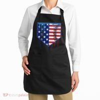 Baseball Drip Ice Cream Patriotic American Flag Apron thumb 2