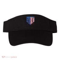 Baseball Drip Ice Cream Patriotic American Flag Visor thumb 0