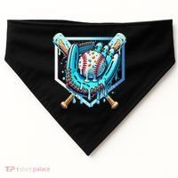 Baseball Drip Ice Cream Sprinkles Baseball Glove USA-Made Doggie Bandana thumb 0