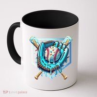Baseball Drip Ice Cream Sprinkles Baseball Glove Coffee Mug thumb 0