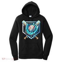 Baseball Drip Ice Cream Sprinkles Baseball Glove Women's Hoodie thumb 0