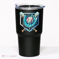 Baseball Drip Ice Cream Sprinkles Baseball Glove Tumbler thumb 0