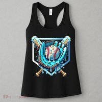 Baseball Drip Ice Cream Sprinkles Baseball Glove Women's Tank Top thumb 3