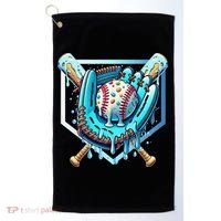 Baseball Drip Ice Cream Sprinkles Baseball Glove Golf Towel thumb 0