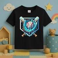 Baseball Drip Ice Cream Sprinkles Baseball Glove Toddler T-Shirt thumb 3