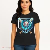 Baseball Drip Ice Cream Sprinkles Baseball Glove Women's T-Shirt thumb 4