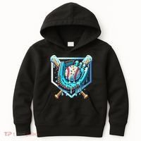Baseball Drip Ice Cream Sprinkles Baseball Glove Kids Hoodie thumb 0
