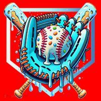 Baseball Drip Ice Cream Sprinkles Baseball Glove Santa Hat thumb 1