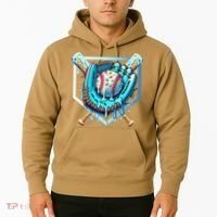 Baseball Drip Ice Cream Sprinkles Baseball Glove Hoodie thumb 2