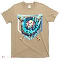 Baseball Drip Ice Cream Sprinkles Baseball Glove T-Shirt thumb 0