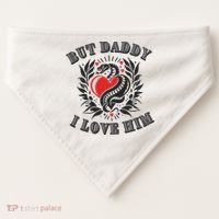 But Daddy I Love Him Taylor Snake Ttpd USA-Made Doggie Bandana thumb 0