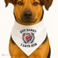 But Daddy I Love Him Taylor Snake Ttpd USA-Made Doggie Bandana thumb 1