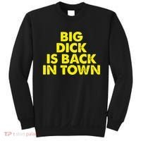 Big Dick Is Back In Town Funny Adult Humor Sweatshirt thumb 0