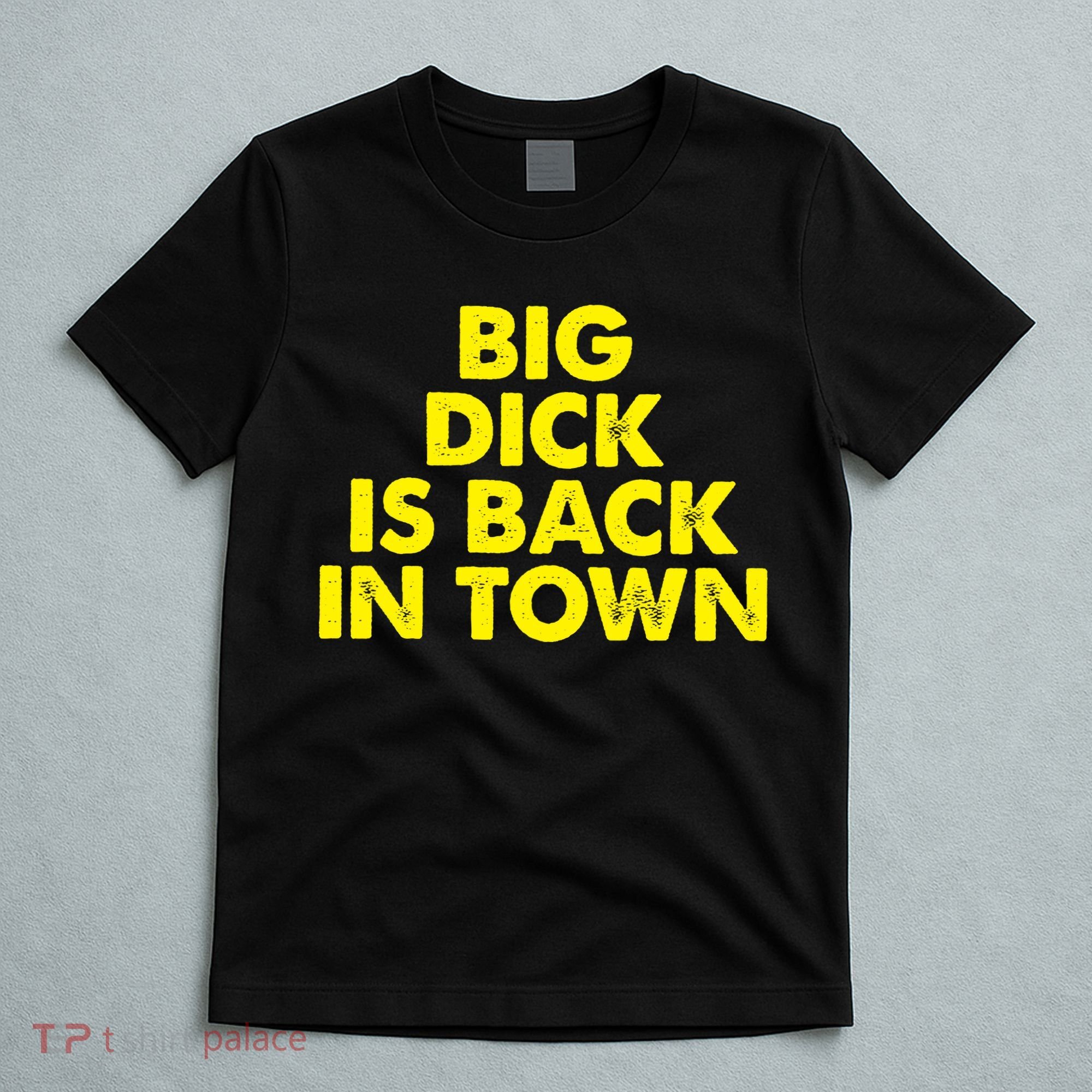 Big Dick Is Back In Town Funny Adult Humor T-Shirt