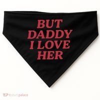 But Daddy I Love Her Pride USA-Made Doggie Bandana thumb 0