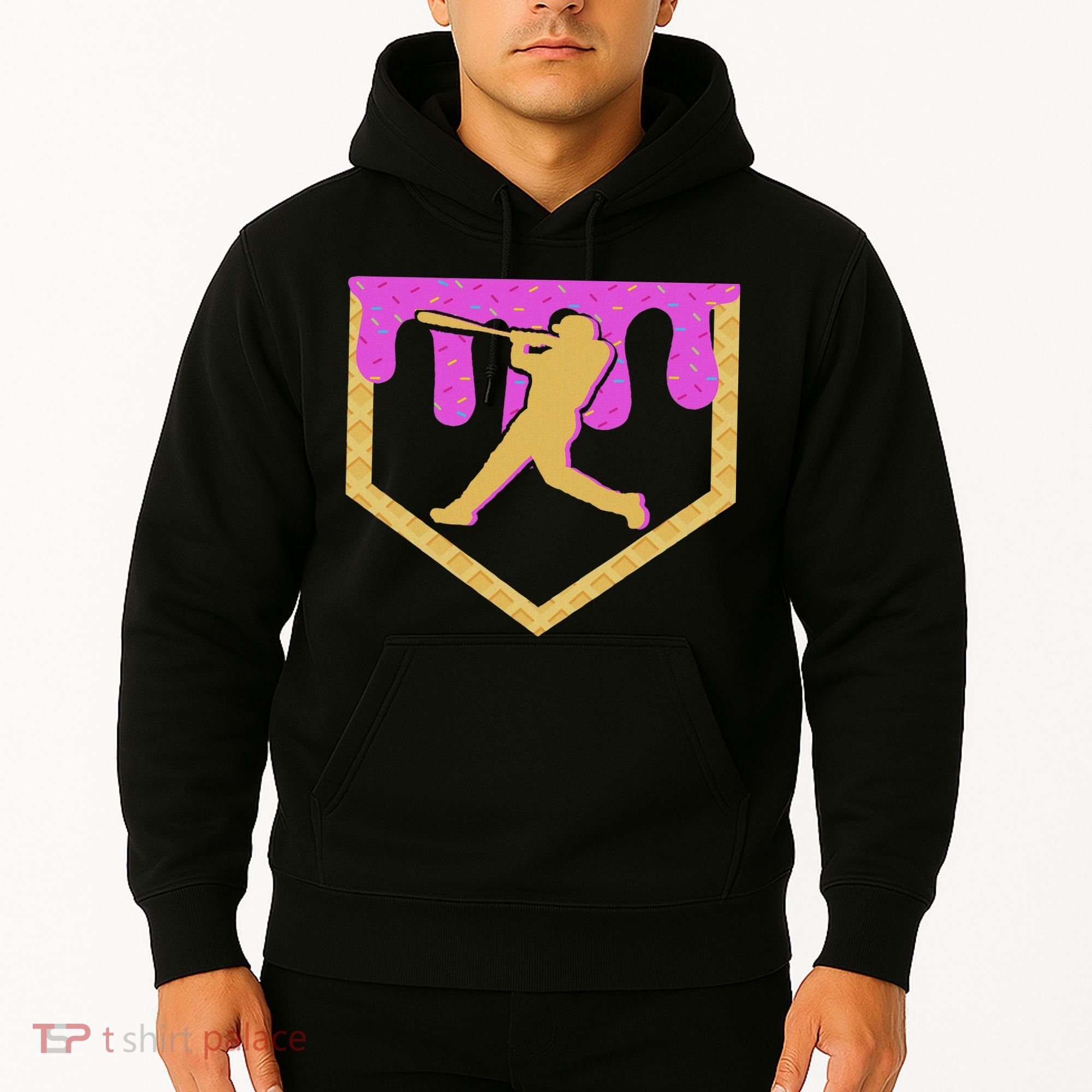 Baseball Drip Ice Cream Sprinkles Hoodie