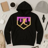 Baseball Drip Ice Cream Sprinkles Hoodie thumb 3