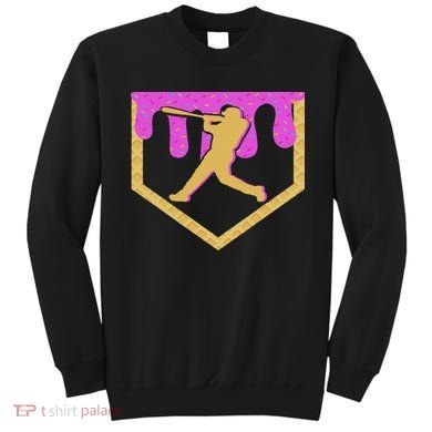 Baseball Drip Ice Cream Sprinkles Sweatshirt
