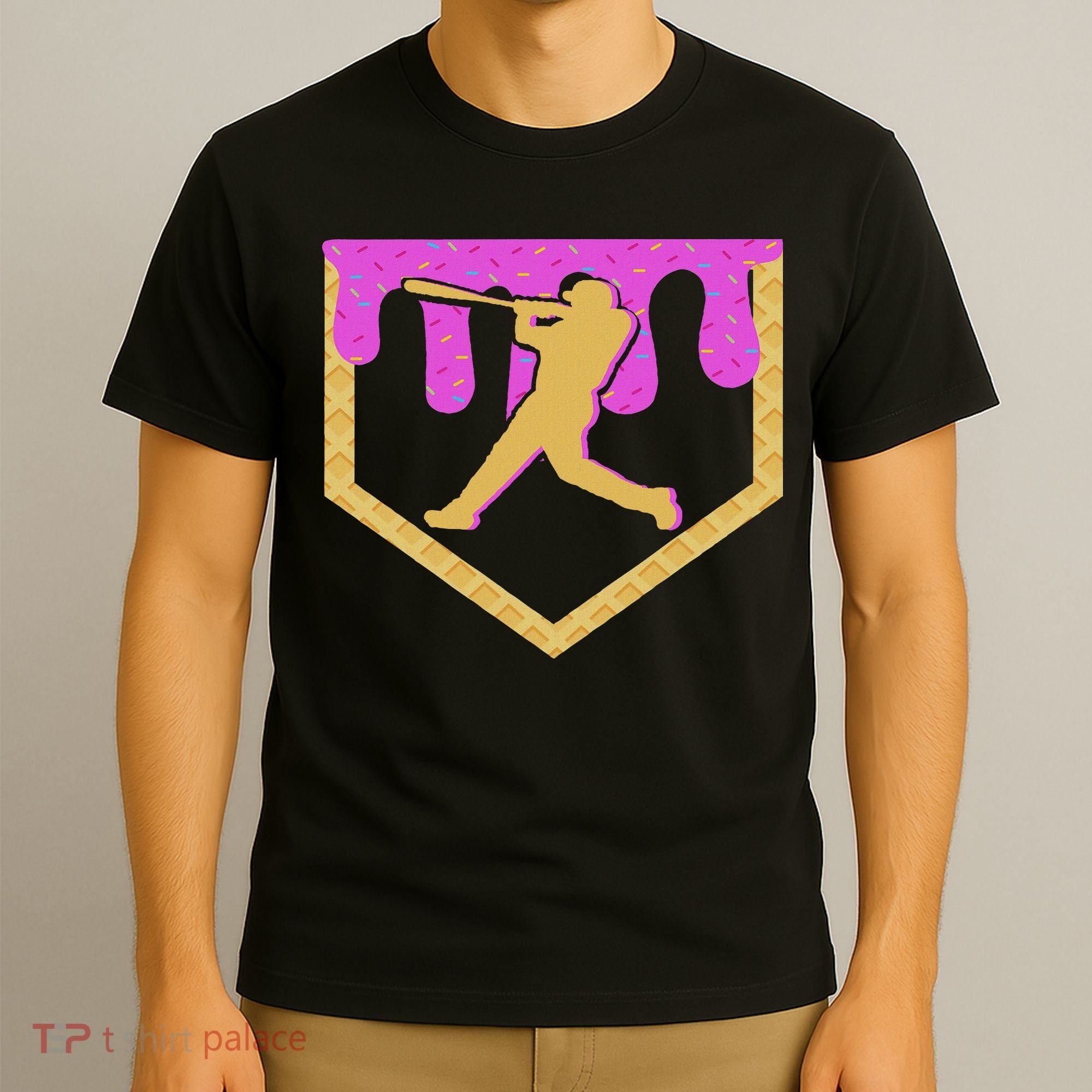 Baseball Drip Ice Cream Sprinkles T-Shirt